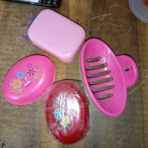 Navya Homeware Pink Soap Dish