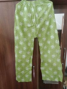 Green Printed Kurti Set