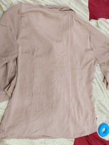 Vintage Beige Button-Down L Size Shirt
