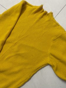 Mustard Knitted Top