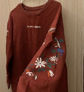 Embroidered Sleeve Top