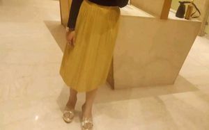 Party Wear Golden Skirt Short