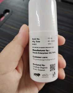 Grashva Go Organic Roll On - Whitening