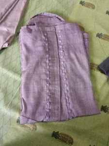 Embroidered Lavender Shirt
