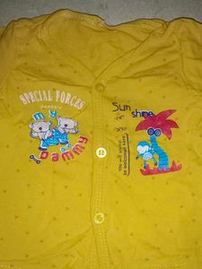 Cute Yellow Baby Top Bottom set