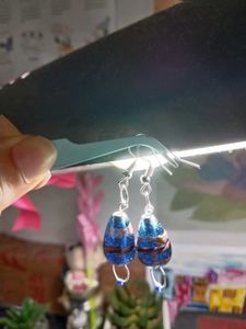 Pretty glass jelly beads earrings.