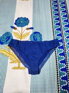 M &amp; S Blue Lace Panty
