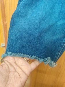 Long Denim Shorts