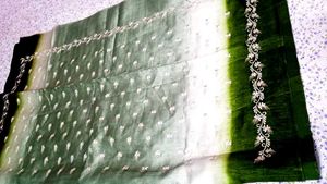 Elegant Green Silk  Saree2