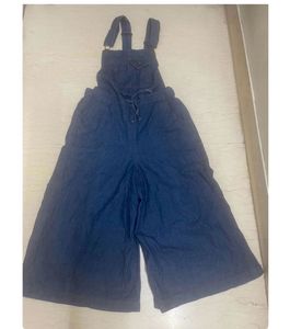 Wide leg Dungarees in Very Soft Comfortable Denim