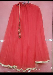 Red ♥️ Lehenga And Choli With Dupattaa 🎉