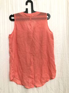 Sleevless Pocket Shirt Top For Women