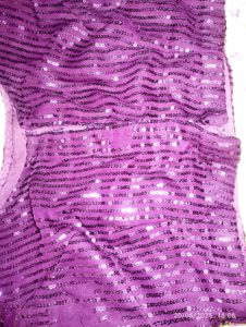 Wine Sequin Saree