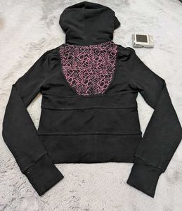 Y2K bebe monogram print Hoodie