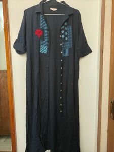 Blue Viscose Dress