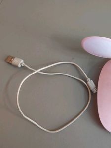 Stylish Pink USB Rechargeable LED Lamp