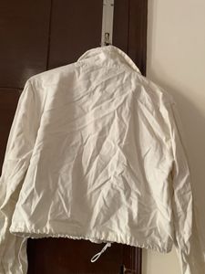White Cropped Jacket