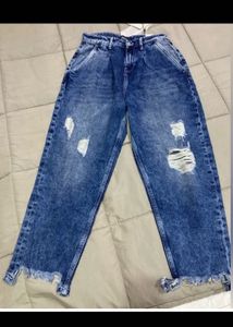 ONLYAcid-Wash Distressed Loose-FitJeans