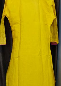 Geometric Print Yellow Tunic