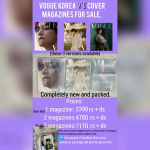 BTS V - VOGUE KOREA COVER MAGS - OFFICIAL MERCH