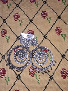 Oxidized Stone Earings Brand New Never Used