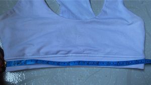 white Racerback Sports Bra – Size L