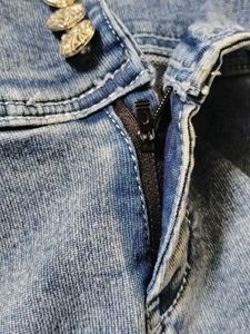 Stylish Grey Blue Jeans