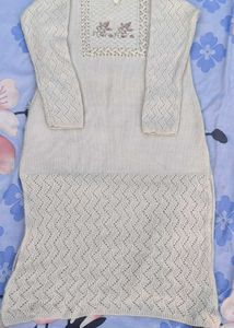 Elegant Embroidered Knit Top