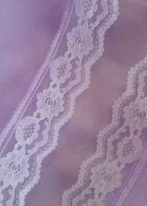 Lavender Chapel Scarf Netted Lace Pattern Veil