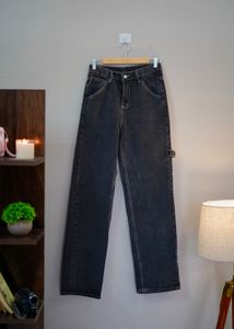Wide Leg Black Jeans