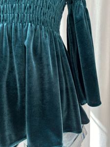 🍒SALE🍒Korean Off Shoulder Velvet Top
