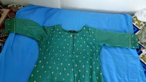 Green Embroidered Kurta