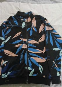 Floral Print Bomber Jacket