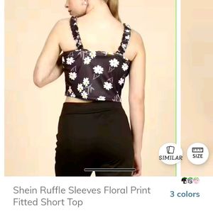 Floral Print Crop Top