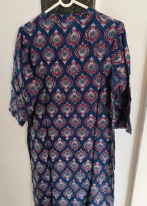 Printed Blue Kurta