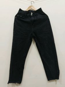 Black High Waist Denim For Women Size 26
