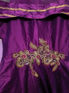 Elegant Purple Ethnic Gown