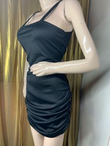 Few in Stock Chic Black Bodycon Mini Dress