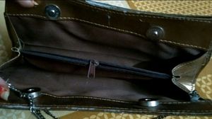 Bihar glitter Gold Hand Bag
