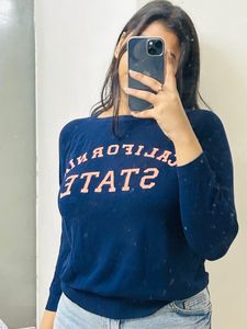 H&amp;M navy blue top