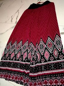 Patterned Maxi Skirt