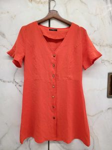 Chic Orange Mini Dress