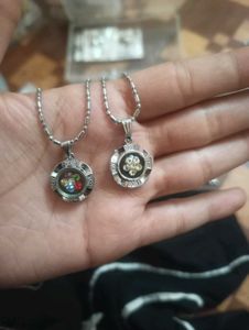 Silver Charm Pendants (Set of 2)