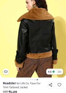 Fur Collar Leather Jacket