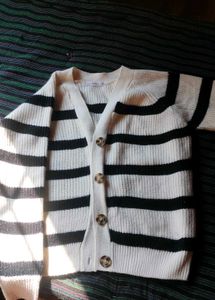 Striped Knit Cardigan