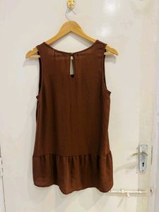 Brown High Low Beautiful Top