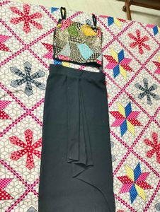 Drape Skirt With Top