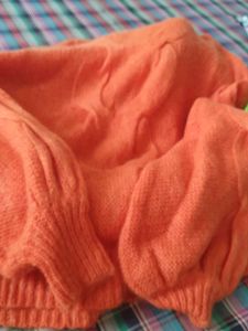 Orange Knit Sweater