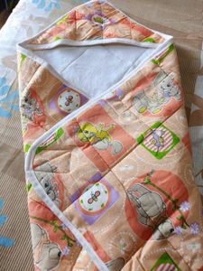 New Born Baby  Wrap On Blanket Cloth
