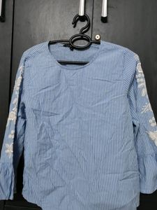 Striped Blue Top
